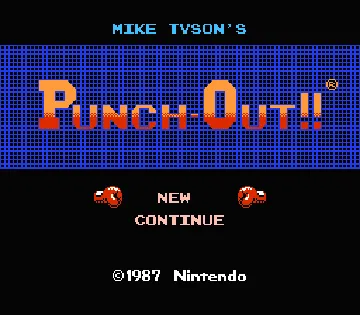 Mike Tyson's Punch-Out!! (Europe) screen shot title